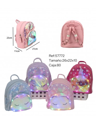 MOCHILA INFANTIL CON LUZ,57772