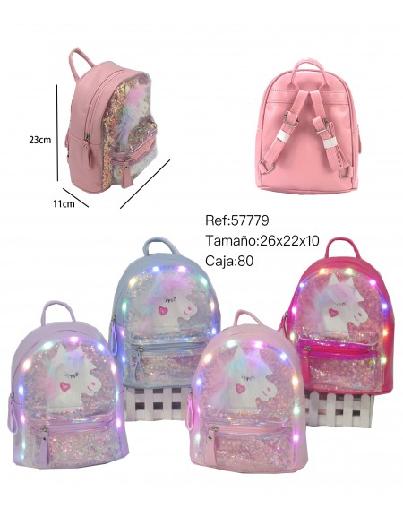 MOCHILA INFANTIL CON LUZ,57779