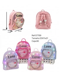 MOCHILA INFANTIL CON LUZ,57769