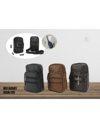 Bolso piel de pecho para hombre 58581