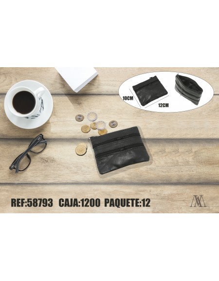 Monedero piel para hombre,58793