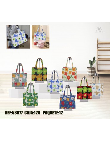 Bolsa de compra flores,58877