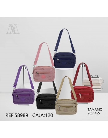 Bolso tela lisa mujer,58989